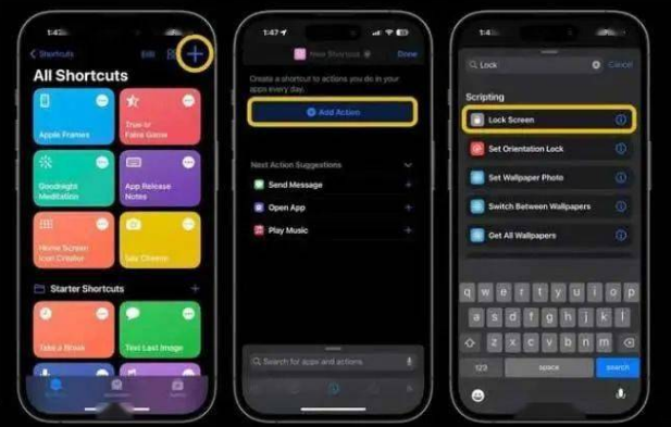 寮步镇苹果14锁屏维修店分享iPhone14升级iOS16.4后如何创建锁屏快捷方式 