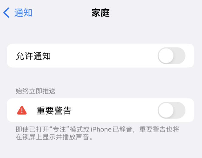 寮步镇苹果14维修分享iPhone14系列机型弹出“家庭”警告后卡死如何解决 